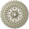 Ekena Millwork Sellek Ceiling Medallion (Fits Canopies up to 1 1/8"), 18 1/2"OD x 7/8"ID x 1 1/2"P, Clear Yellow CM18SKCYF - alternate 1